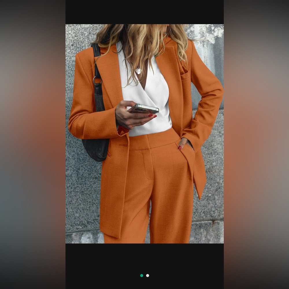 Women's Orange Pantsuit